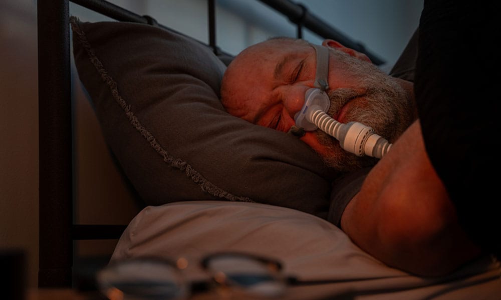 obese man with sleep apnea in New Jersey